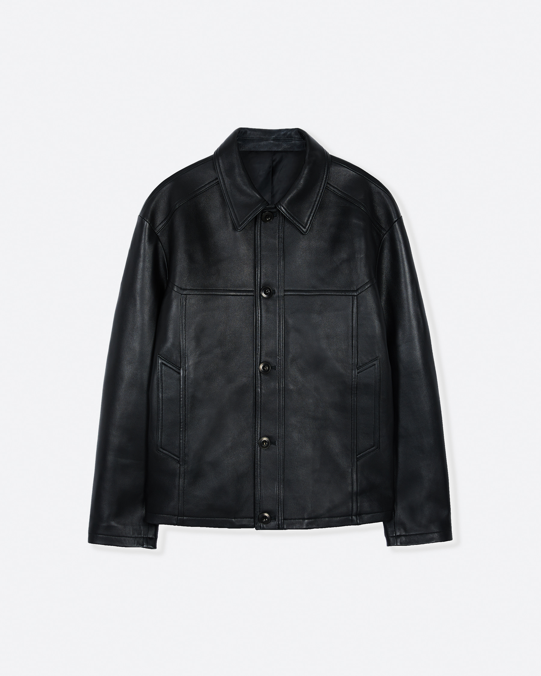 웨스트 램 스킨 트러커 재킷 BLACK